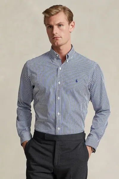 Polo Ralph Lauren cămașă pentru bărbați din bumbac cu elastan