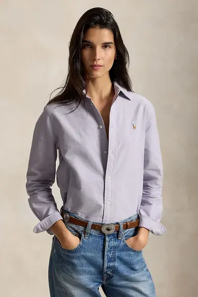 Polo Ralph Lauren cămașă pentru femei din bumbac