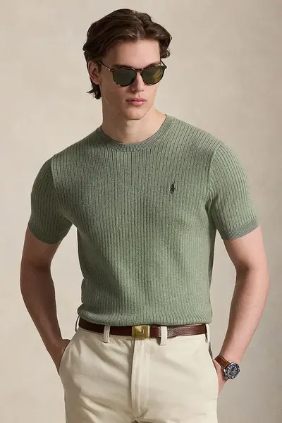 Polo Ralph Lauren pulover cu mânecă scurtă pentru bărbați din bumbac
