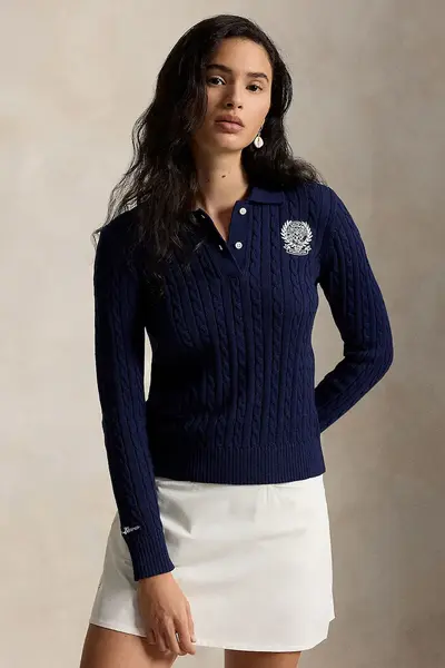Polo Ralph Lauren pulover pentru femei din bumbac Wimbledon