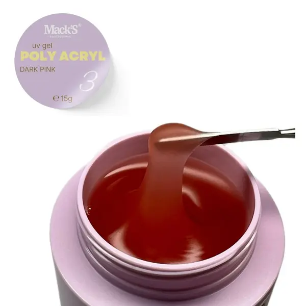 Poly Acryl Dark Pink Macks 15gr - PA-AQCL-15