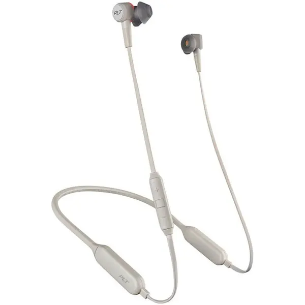 POLY Casti Sport Bluetooth Plantronics BackBeat GO 410, Dual-Mode ANC - Active Noise Canceling, Sweatproof, Bone