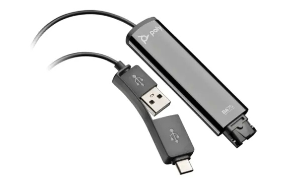 Poly DA75 USB to QD Black Adapter TAA Poly DA75 USB to QD Black Adapter TAA