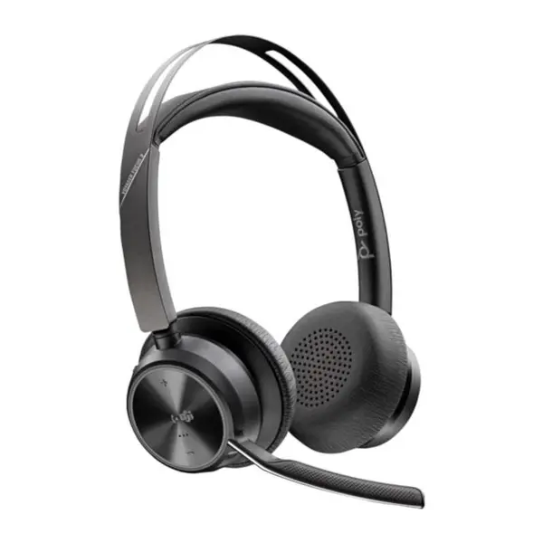 Poly Voyager Focus 2 Microsoft Teams Certified USB-C-C Headset +USB-C/A Adapter +Charging Stand (9T9J6AA)