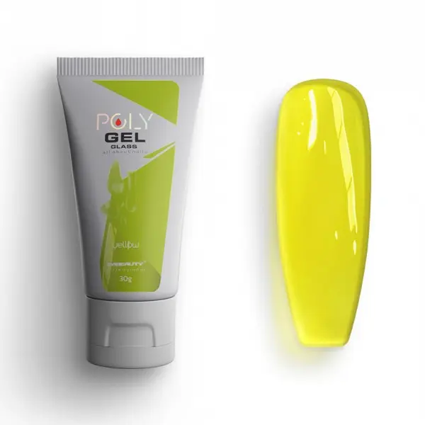 Polygel Glass 2M Hema Free - Yellow 30gr