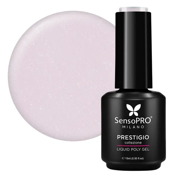 Polygel Lichid SensoPRO Milano PRESTIGIO, Dreamy Mist, 15ml