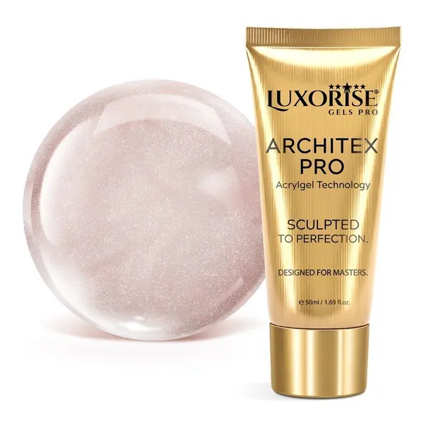 Polygel LUXORISE ARCHITEX PRO - Divine Sheen Collection, Champagne Pearl, 50ml