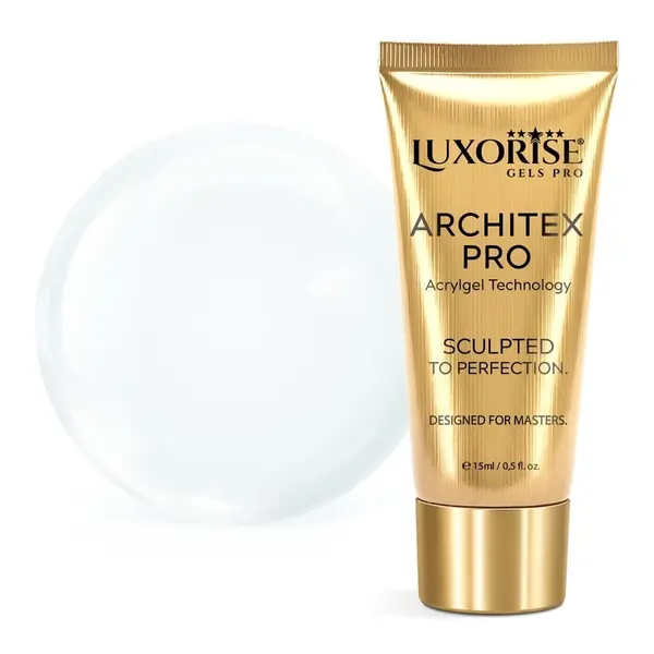 Polygel LUXORISE ARCHITEX PRO - Pure Perfection Collection, Crystal Sculpt, 15ml