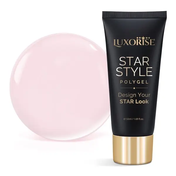 Polygel LUXORISE STAR STYLE - STAR ICON Collection, Milky Pink, 50ml