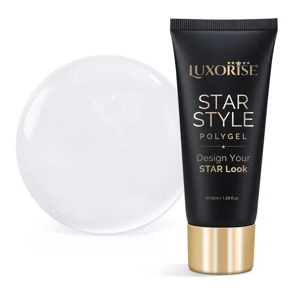 Polygel LUXORISE STAR STYLE - STAR ICON Collection, Pure Ivory, 50ml