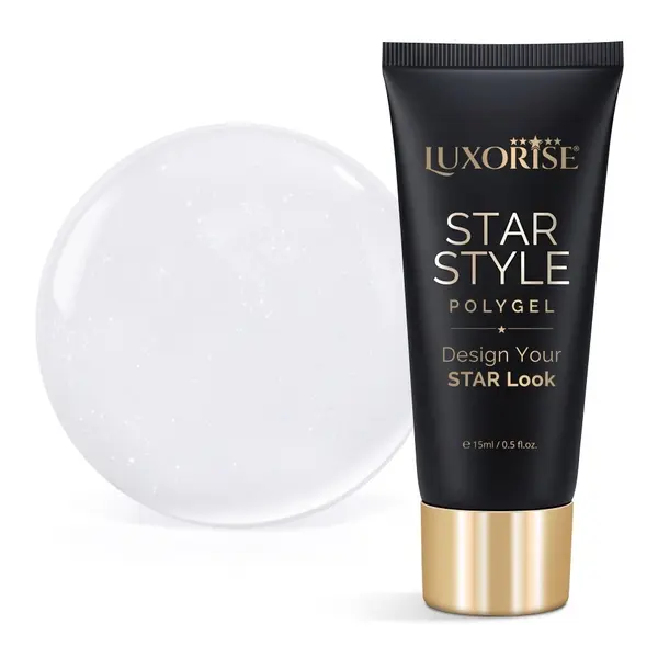 Polygel LUXORISE STAR STYLE - STAR ICON Collection, Pure Ivory, 15ml