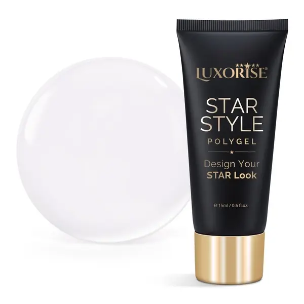 Polygel LUXORISE STAR STYLE - STAR ICON Collection, True White, 15ml