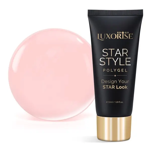 Polygel LUXORISE STAR STYLE - STAR NUDE Collection, Silk Nude, 50ml