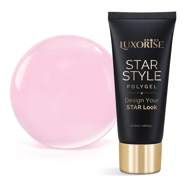 Polygel LUXORISE STAR STYLE - STAR PINK Collection, First Applause, 50ml