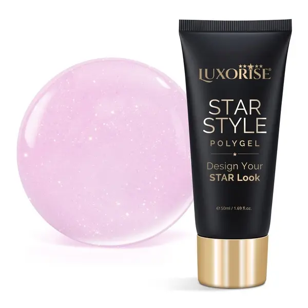 Polygel LUXORISE STAR STYLE - STAR PINK Collection, Sheer Bloom, 50ml