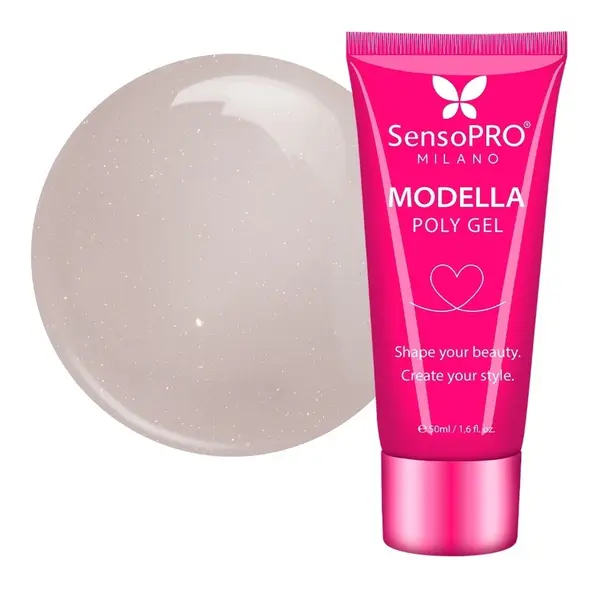 Polygel MODELLA SensoPRO Milano - Cappuccino Glow, 50ml