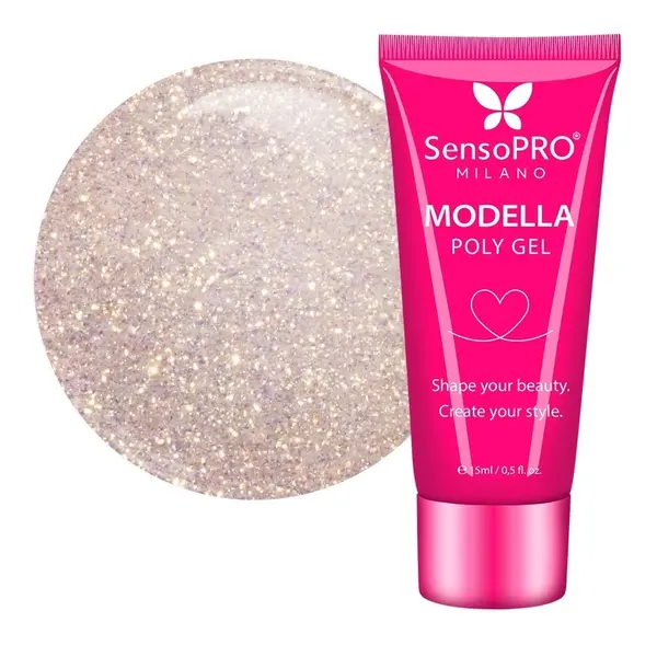 Polygel MODELLA SensoPRO Milano - Champagne Gold, 15ml