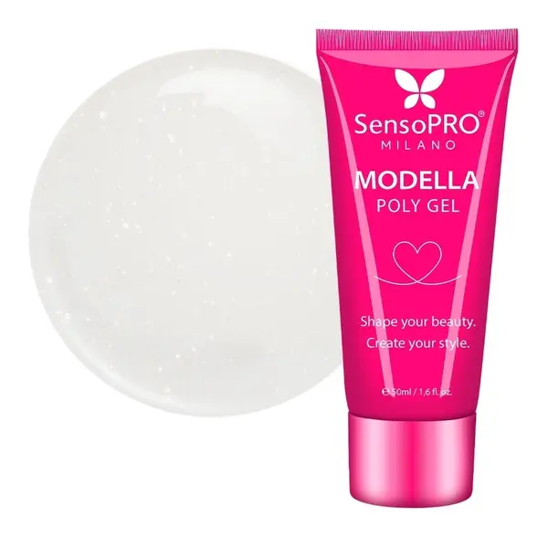 Polygel MODELLA SensoPRO Milano - Ivory Pearl, 50ml