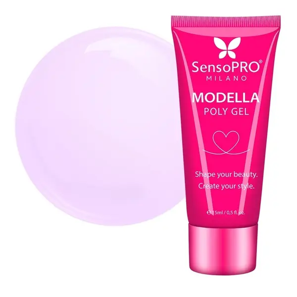 Polygel MODELLA SensoPRO Milano - Lilac Silk, 15ml