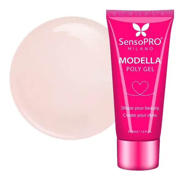Polygel MODELLA SensoPRO Milano - Peach Veil, 50ml