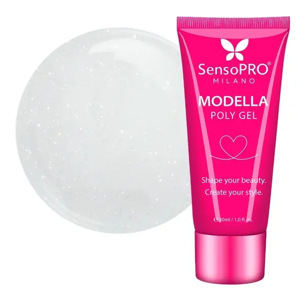 Polygel MODELLA SensoPRO Milano - Pearl White, 30ml