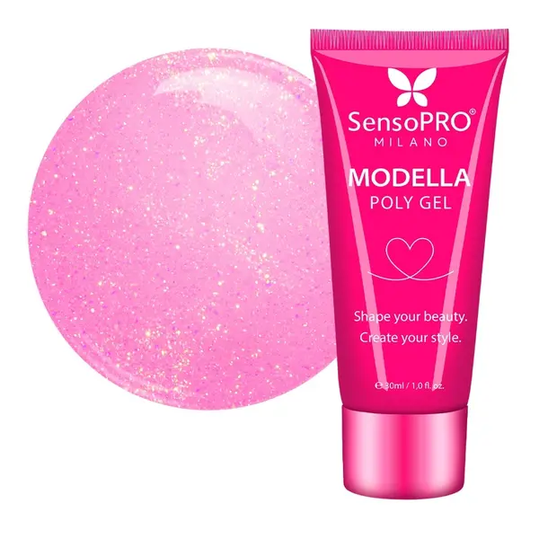 Polygel MODELLA SensoPRO Milano - Pink Bloom, 30ml