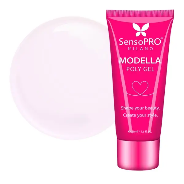 Polygel MODELLA SensoPRO Milano - Rose Cloud, 50ml