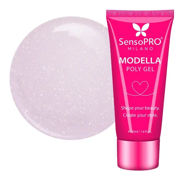 Polygel MODELLA SensoPRO Milano - Rosé Whisper, 50ml