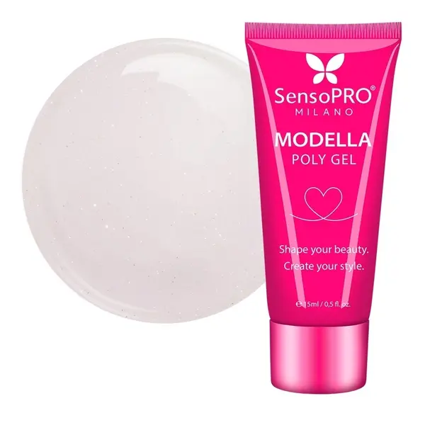Polygel MODELLA SensoPRO Milano - Satin Rose, 15ml