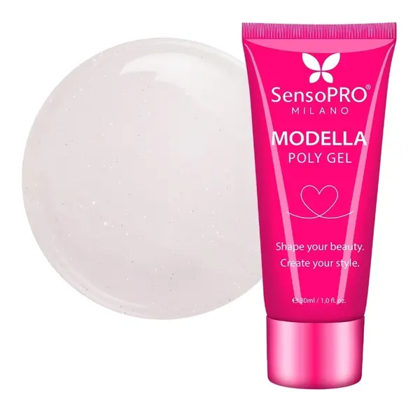 Polygel MODELLA SensoPRO Milano - Satin Rose, 30ml