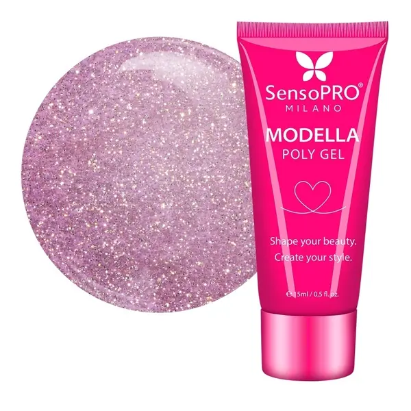 Polygel MODELLA SensoPRO Milano - Taupe Gold, 15ml