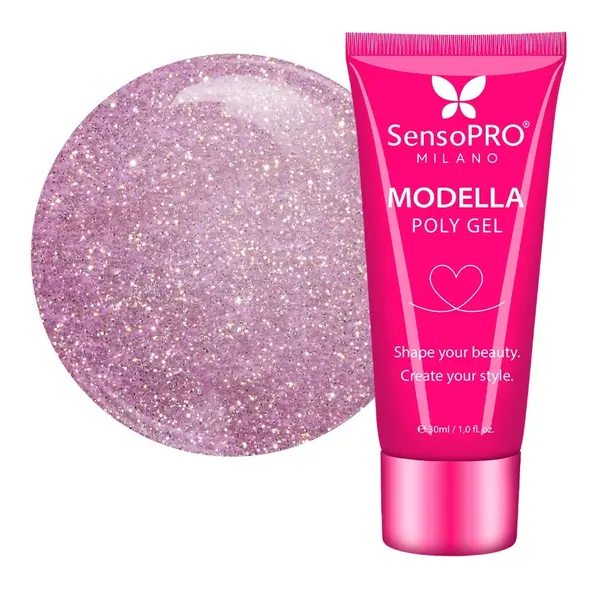 Polygel MODELLA SensoPRO Milano - Taupe Gold, 30ml