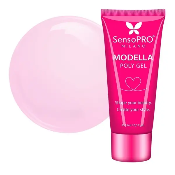 Polygel MODELLA SensoPRO Milano - Warm Rosé, 15ml