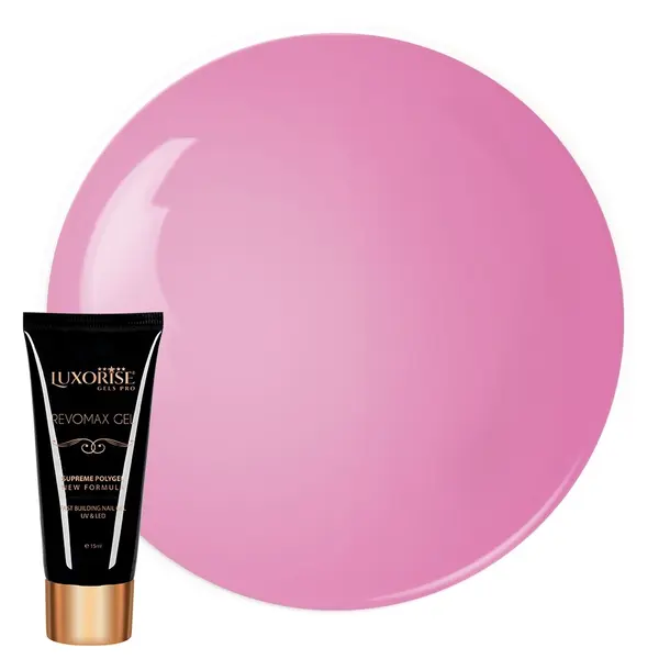 Polygel REVOMAX GEL LUXORISE Candy Pink, 15ml