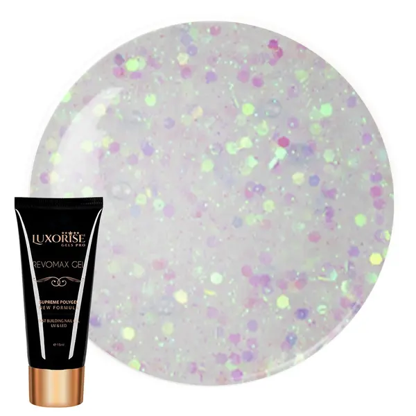 Polygel REVOMAX GEL LUXORISE Celestial Sprinkles, 15ml