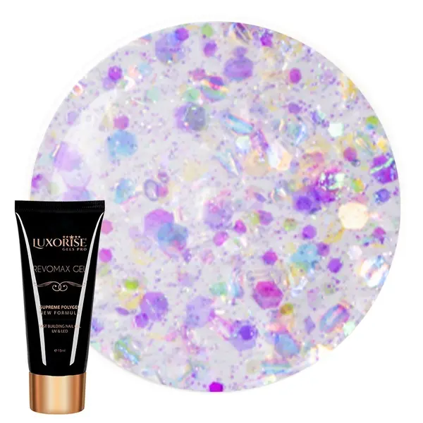 Polygel REVOMAX GEL LUXORISE Cosmic Dust, 15ml