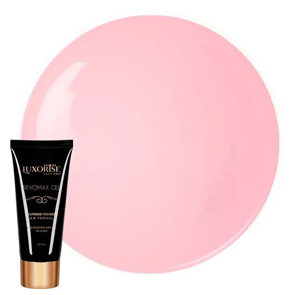 Polygel REVOMAX GEL LUXORISE Delicate Pink, 15ml
