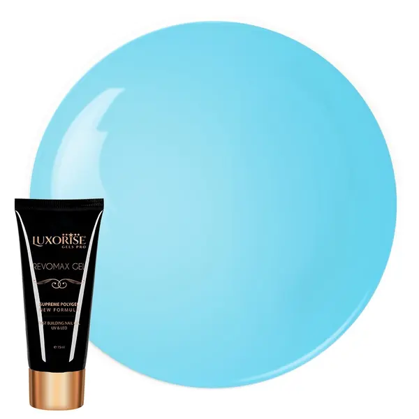 Polygel REVOMAX GEL LUXORISE Exotic Blue, 15ml