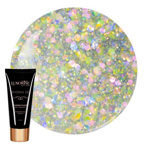 Polygel REVOMAX GEL LUXORISE Golden Frost, 15ml