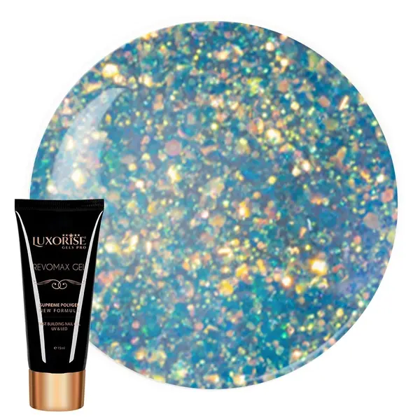 Polygel REVOMAX GEL LUXORISE Mermaid Spark, 15ml