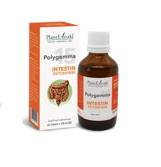 Polygemma 15 - Intestin detoxifiere 50 ml