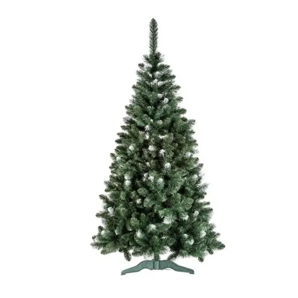 Pom Artificial De Craciun, Cu Zapada Pe Ramuri, Ace 2D, Pin, Suport Inclus - 180 cm