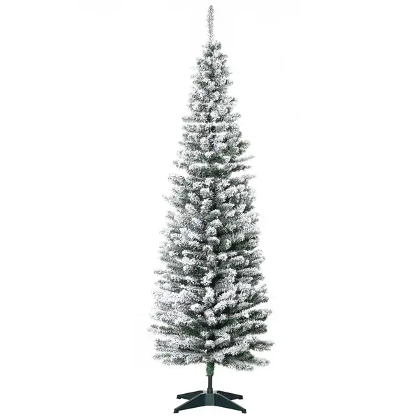 Pom de Craciun 180 cm Pin Artificial cu 390 ramuri, brad de sarbatori, decoratiune de Craciun, Ф55x180cm HOMCOM | Aosom Romania