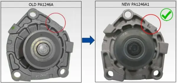 Pompa apa cu garnitura potrivit ALFA ROMEO 147, 156, 159, 166, BRERA, GIULIA, GIULIETTA, GIULIETTA HATCHBACK, GT, MITO, SPIDER, STELVIO; CHEVROLET IMPALA, MALIBU; FIAT 500L, 500X 1.6D-5.7 03.96-