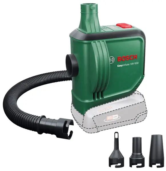 Pompă cu acumulator Bosch - Easy Inflate, 18V, 530 l/min, fără baterie și încărcător