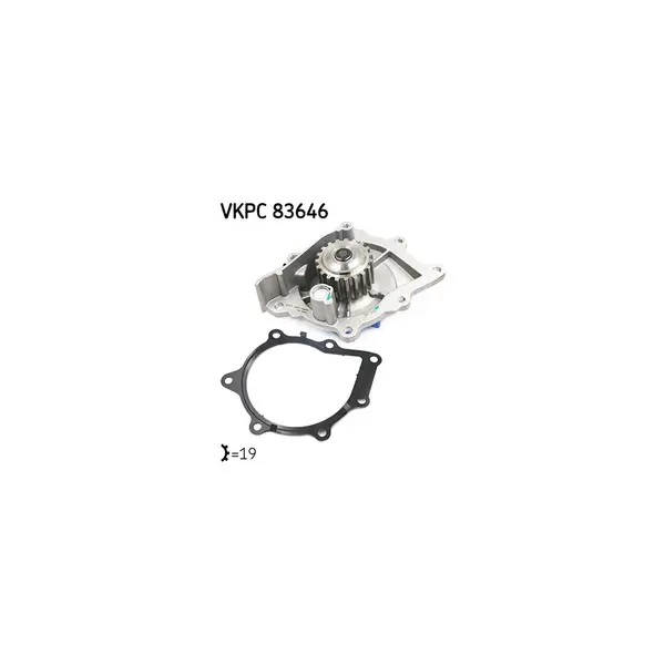 Pompă de apă, răcire motor SKF VKPC 83646