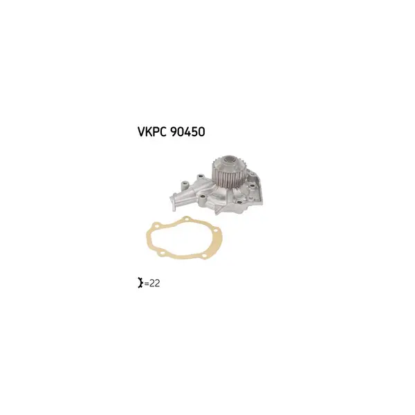Pompă de apă, răcire motor SKF VKPC 90450