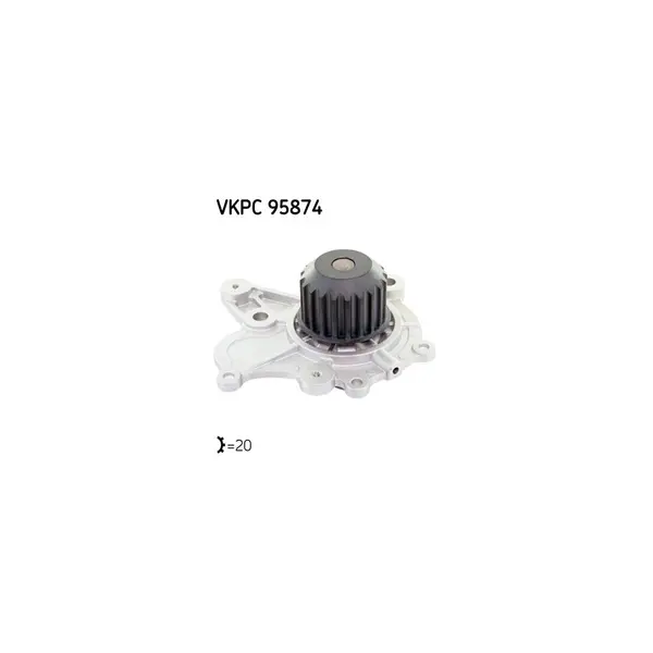 Pompă de apă, răcire motor SKF VKPC 95874