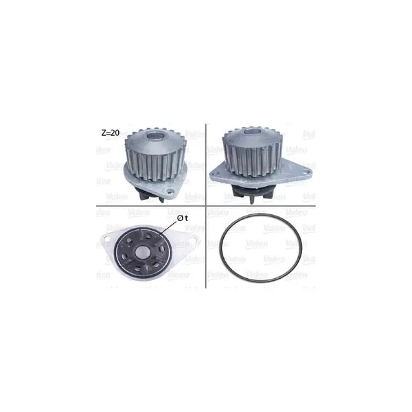 Pompă de apă, răcire motor VALEO 506035