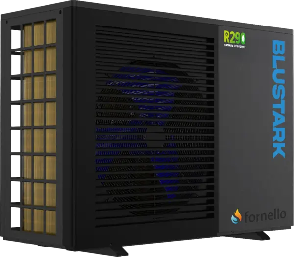 Pompa de caldura Fornello BLUSTARK monobloc, aer-apa, ecologica R290, , incalzire/racire/apa calda, 6 kW, Qsense 6 , Full DC Inverter – ERP A+++, Wi-Fi